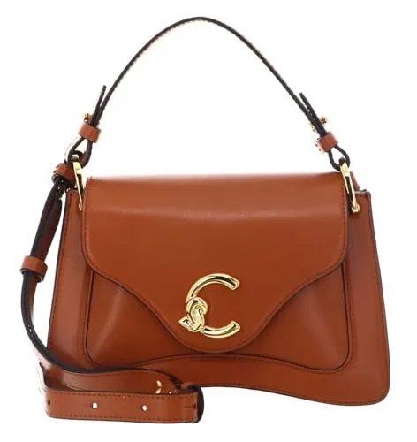 COCCINELLE C-Me Calf Umhängetasche aus echtem Kalbsleder - Elegante COCCINELLE C-Me Calf Umhängetasche mit abnehmbarem, verstellbarem Riemen. Hochwertiges Kalbsleder und goldfarbene Details bieten Stil und Funktionalität. Geräumiges Hauptfach für Ihre Essentials.