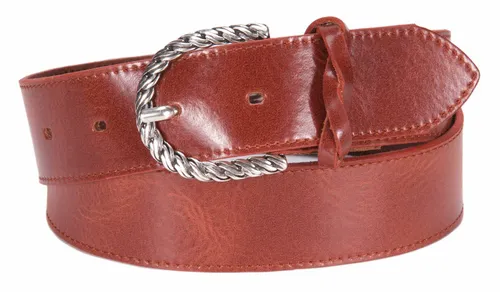 Tamaris Leather Belt W85 Gürtel Accessoire Red Brown Braun Neu