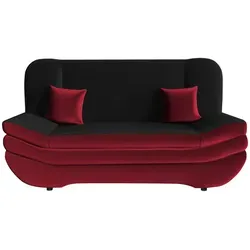 Mirjan24 Schlafsofa Rot, 3-Sitzer mit Schlaffunktion in rot von Mirjan24