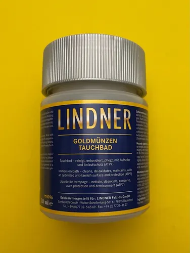 Lindner Goldmünzen Gold Schmuck Barren Tauchbad Reinigungsbad 250ml, OVP 8096