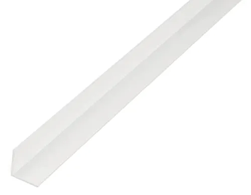 Alberts 498740 Winkelprofil | Kunststoff, weiß | 1000 x 25 x 25 mm | 12er Set - Metall- & Legierung-Platten, robustes und leichtes Kunststoffprofil für vielseitige Anwendungen im Innen- und Außenbereich.