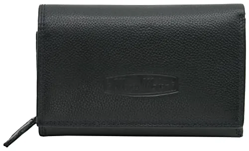 Money Maker Geldbörse: Großes Damen Leder Portemonnaie mit RFID Schutz - Hochwertige Echt-Leder Geldbörse für Damen mit RFID-Schutz. Bietet viel Platz für 12 Karten, Münzen und Geldscheine. Perfekt organisiert und ideal als Geschenk!