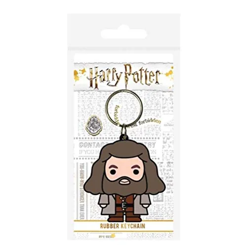 Wizarding World Harry Potter - Hagrid Chibi, Schlüsselanhänger aus Gummi, 4.5 x 6 cm