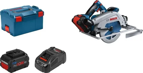 Bosch GKS 18V-68 GC Akku-Kreissäge BITURBO - (Sägen) Leistungsstarke Akku-Kreissäge mit bürstenlosem Motor, ergonomischem Griff und schneller Ladezeit von nur 49 Minuten für effizientes Arbeiten.