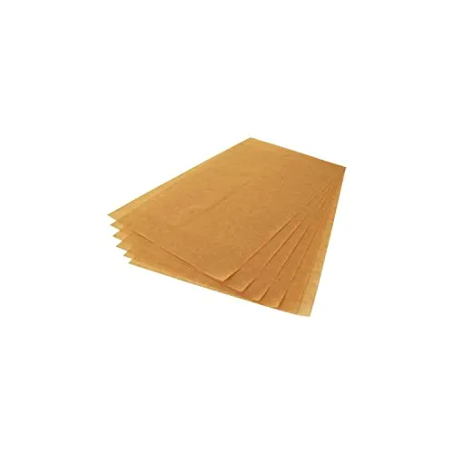 Gastronoble Matfer ECOPAP Backpapier Patisseria 60x40cm - Küchenhelfer: Wiederverwendbares, ungebleichtes braunes Backpapier (60x40cm), beidseitig antihaftbeschichtet für müheloses Backen.
