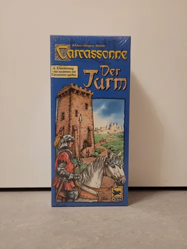 Carcassonne - Der Turm 4. Erweiterung - Gesellschaftsspiel für 2-6 Spieler, erweitert das klassische Legespiel um strategische Turmelemente für noch mehr Spielspaß und Taktik.