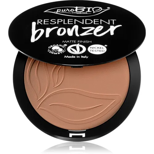 puroBIO Cosmetics Resplendent Bronzer mit Matt-Effekt Farbton 05 Warm Brown 9 g