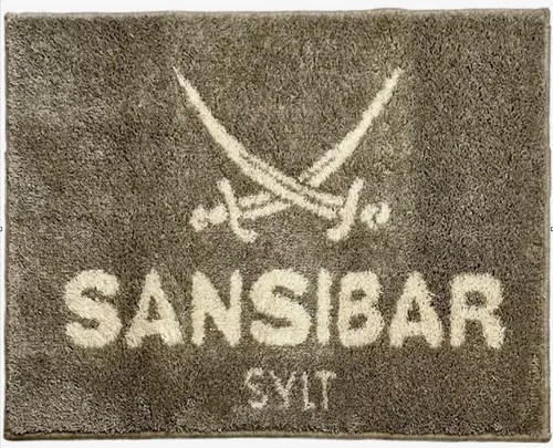 Sansibar Sylt Badematte 55x65 cm, braun - Badteppich in eleganter brauner Optik, rutschfest und besonders weich für ein angenehmes Trittgefühl im Badezimmer.