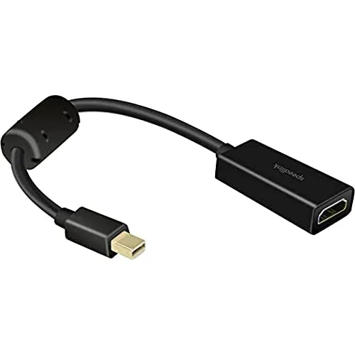 SPEEDLINK Mini DisplayPort to HDMI Adapter HQ - Monitorzubehör für die Übertragung von Audio- und Full HD Videosignalen von Mini Display Port zu HDMI-fähigen Geräten. Ideal für gestochen scharfe Bildqualität.