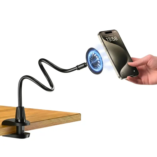 Magnetische Handyhalterung Auto 360° Schwanenhals Klemme Smartphone Halter