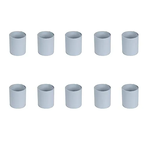 NAIMORUI 10 Stück Hart PVC Sichtschutzstreifen für Doppelstabmatten, 252,5 X 19 cm Sichtschutzstreifen Gartenzaun Sichtschutz, RAL 7040 Grau