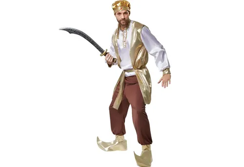 tectake® Herrenkostüm Prächtiger Sultan in gold von dressforfun