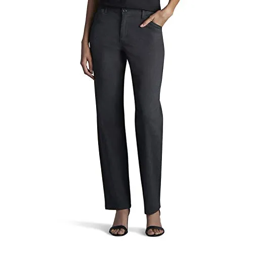 Produktbild Lee Damen-Hose mit lockerer Passform für den ganzen Tag, gerades Bein, Dunkelgrau meliert, 38
