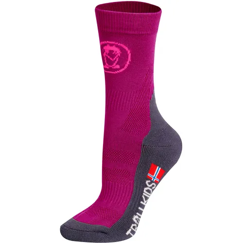 Trollkids - Kids Trekking Mid Cut Socks II - Wandersocken 35-38 | EU 35-38 lila