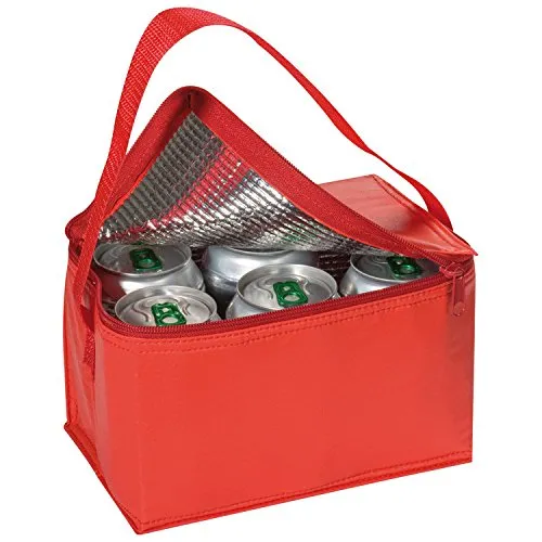 ohne Markenname Kühltasche für 6 Dosen à 0,33l / Rot