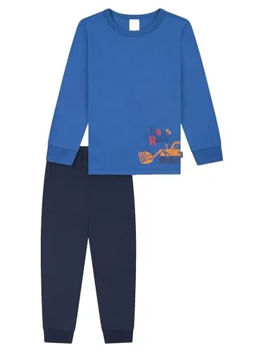 Schiesser Jungen Schlafanzug Set Pyjama lang - 100% Organic Bio Baumwolle - Schlafanzüge für Jungen, aus 100% Bio-Baumwolle, mit großem Drachenmotiv und komfortablen Bündchenabschlüssen für einen angenehmen Schlaf.