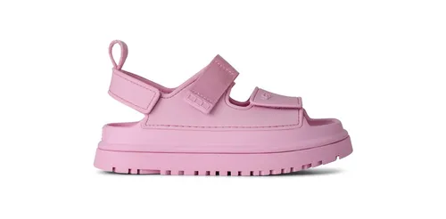 UGG K GOLDENGLOW Badesandale, Sommerschuh, Poolslides, Plateauabsatz, mit Klettverschluss