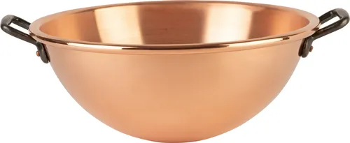 Cuisine Romefort Schlagschüssel aus massivem Kupfer 32 cm