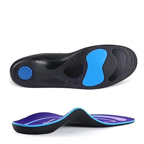 Plantar Fasciitis Arch Support Einlegesohlen für Damen Herren, Laufen Athletic Orthopädische Schuheinlagen, Arbeitsstiefel Gel Metatarsalgia Einlegesohlen für Fußgewölbe, Plattfüße, Überpronation, L