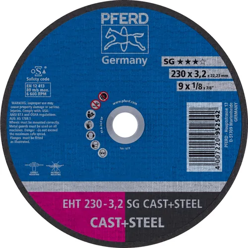 PFERD Trennscheibe EHT 230-3,2 SG CAST+STEEL | Art.-Nr.: 61328228 25 x