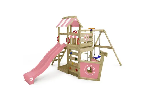 Spielturm Klettergerüst SeaFlyer mit Schaukel & Rutsche - Spielplatz für den Garten mit großem Sandkasten, stabilen Schaukelbalken und 10 Jahren Garantie – ideal für unvergessliche Abenteuer im eigenen Garten.
