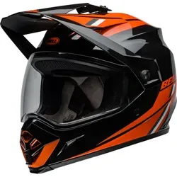 Bell MX-9 Adventure MIPS Helm schwarz-orange 2XL - Robuster Motocross Helm mit leichtem Polycarbonat-ABS Aufbau und optimaler Kühlung dank Velocity Flow VentilationTM. Ideal für Abenteurer auf zwei Rädern.