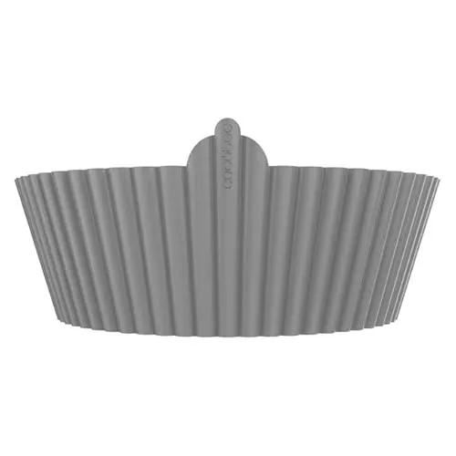 Cecotec Cecofry Bucket Accessories Silikonform für Airfryer, rund, 2,4-5 l, BPA-frei, wiederverwendbar, Temperaturen von -40 °C bis +250 °C, einfache Reinigung, 3 Stück