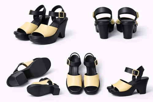 MARNI Anatomic Wedge Sandals - Elegante Keilabsatz Sandalen 36 - Luxuriöse Wedge-Sandalen mit 10 cm Absatzhöhe und 4,5 cm Plateau. Ideal für stilvolle Abende und Feste. Aus hochwertigem Leder gefertigt und mit verstellbarem Knöchelriemen für perfekten Sitz.