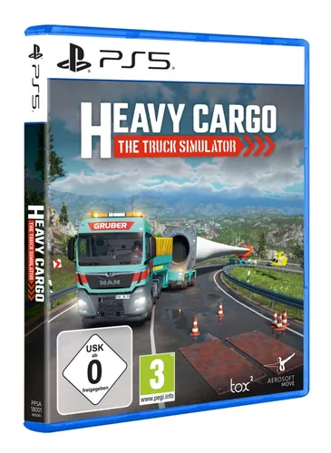 Heavy Cargo The Truck Simulator - PS5 [EU Version] - Spiele für PlayStation 5: Erlebe realistische Schwertransporte mit anpassbaren LKWs und dynamischem Wetter in einer riesigen Open-World Spielwelt.