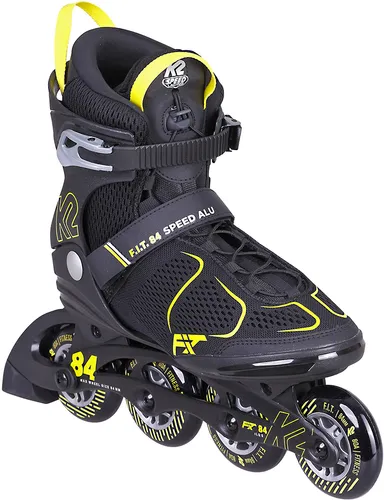 K2 Skates Herren Inline Skates FIT 84 Speed ALU Black - Yellow 30G0837