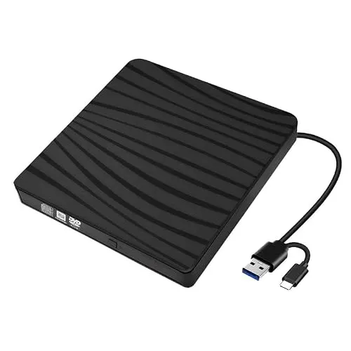 Externes DVD Laufwerk mit USB 3.0 und Type-C