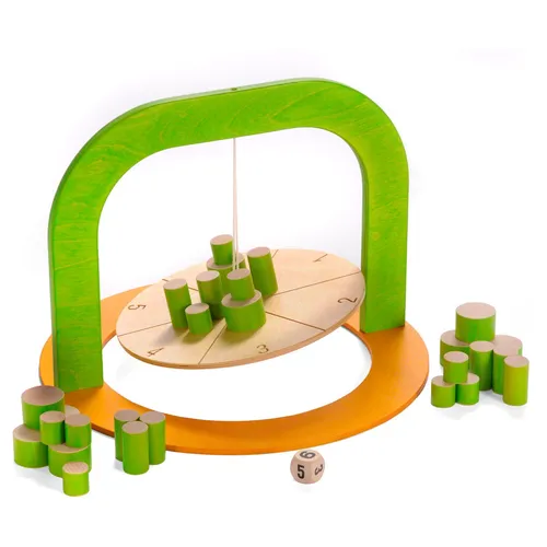 Hochstapler Geschicklichkeitsspiel aus Holz, für 2-4 Spielende