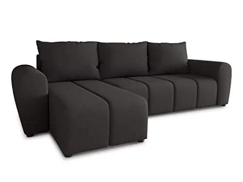 Ecksofa Cleo L mit Schlaffunktion - Flexibles Sofa mit Bettkasten - Sofas & Couches – Ecksofa mit Schlaffunktion und universeller Ottomane, ideal für Gäste mit einer großzügigen Schlaffläche von 200x118 cm.