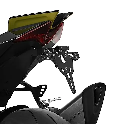 ZIEGER Kennzeichenhalter Pro für Aprilia RSV4 1100 - Hochwertiger Kennzeichenhalter für Aprilia RSV4 1100, pulverbeschichtet für lange Lebensdauer und Witterungsresistenz. Verstellbarer Neigungswinkel, keine TÜV-Eintragung nötig.