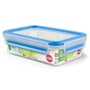 emsa Frischhaltedose CLIP & CLOSE 5,9 cm hoch transparent 0,8 l, 1 St.
