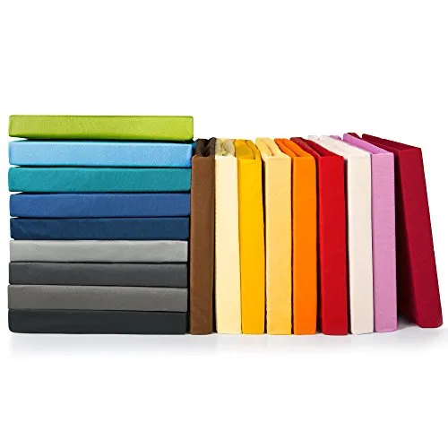 CelinaTex Jade Spannbettlaken Doppelpack 90x200-100x200 cm Natur Microfaser Spannbetttuch Jersey Bettlaken