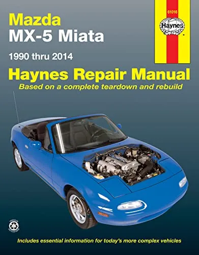 Mazda MX-5 Miata 1990-2014 Haynes Reparaturanleitung - Umfassendes Handbuch für Mazda MX-5 Miata Modelle von 1990 bis 2014, ideal für DIY-Reparaturen und Wartung. Aus der Kategorie: Bücher > Taschenbücher > Ratgeber.