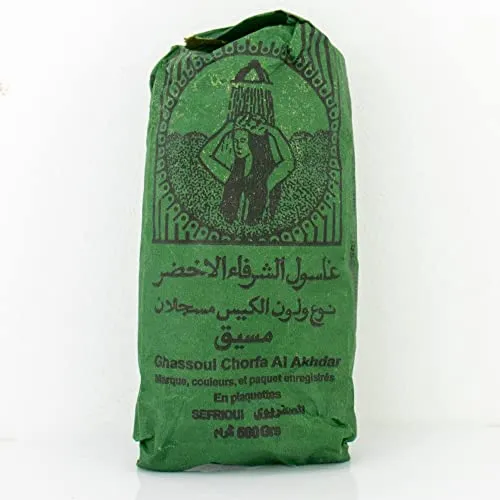 X 500 Gramm Ghassoul/Rhassoule Wascherde Stücken, Lavaerde für Haar- & Körperpflege, Marokkanische premium Tonerde, Natürlich & Vegan, Bio vegane Peeling, Heilerde, Sauna 8