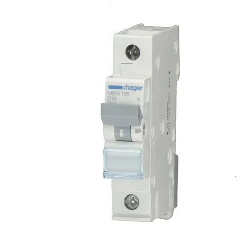 Hager MBN106 LS-Schalter 1P 6kA B-6A - Hochwertiger Schraubtechnik-Schalter für zuverlässige Elektroinstallation