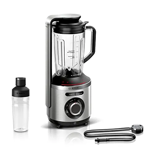 Bosch Vakuum-Standmixer VitaPower Serie 8 MMBV621M - 1000 W, 37.000 U/min, vitaminschonende Zubereitung, inkl. Vakuum-ToGo Flasche 500 ml