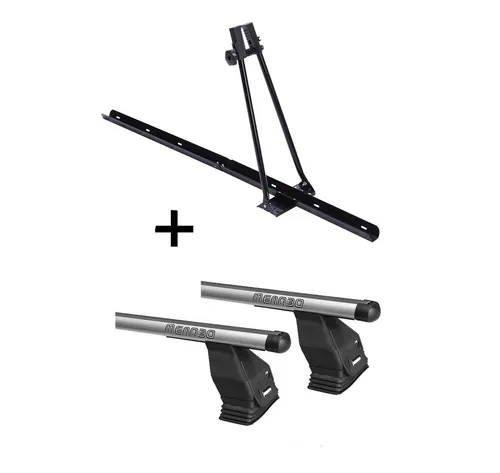 Fahrradhalter, Fahrradträger ORION + Dachträger Menabo Tema kompatibel mit Fiat Qubo (Hochdachkombi) ab 2008