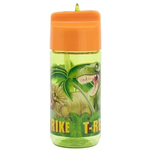 Stor Dinosaur Trinkflasche 430ml Ecozen - Kinder Auslaufsicher BPA-Frei für Schule Sport Ausflüge Wiederverwendbar