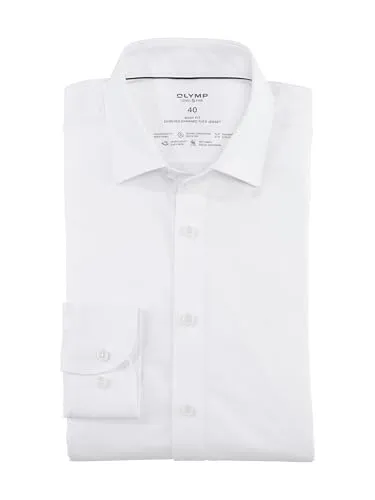OLYMP Herren Oberhemd Langarm Luxor, Natté, modern fit - Herrenhemden mit modern fit und pflegeleichtem Natté-Gewebe, ideal für den stilbewussten Mann.