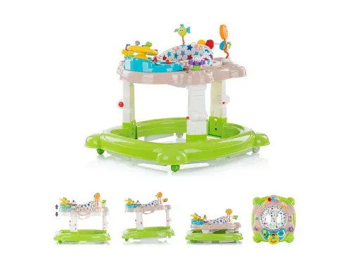 Chipolino Lauflernhilfe Joya Lux 4 in 1 - Lauflernwagen mit Hopser, Wippe und Activitycenter für Kinder ab 6 Monaten. Fördert motorische Fähigkeiten und sorgt für sicheren Spielspaß dank 360° drehbarem Sitz und 6 Stoppern.