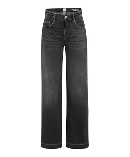 BRAX Style MAINE Damen 5-Pocket-Jeans - Modische Wide Leg Jeans in Grau, 94% Baumwolle für hohen Tragekomfort, ideal für lässige Outfits mit Sneakers oder Loafern.