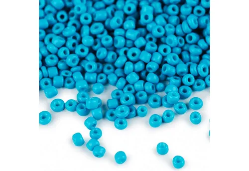 maDDma Bastelperlen 50g Rocailles Glasperlen 2mm Rocaillesperlen Perlen Schmuck, (50g-Abpackung 1-tlg), türkisblau