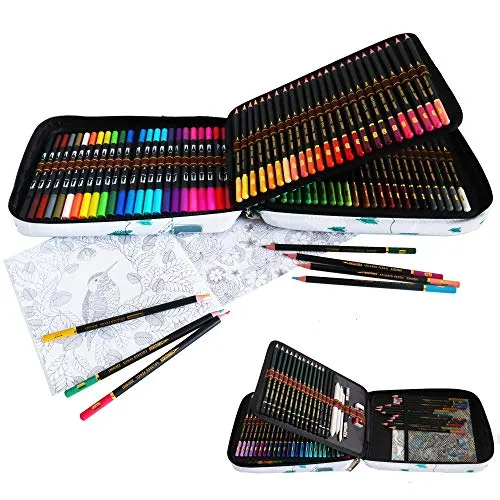 YJYHART Aquarellstifte Pinsel Marker Stifte Set,Filzstifte Doppelseitig,Buntstifte Professionell Zeichensets,Bleistift Set für Skizzieren und bleistiftzeichnungen,Studenten Doodling