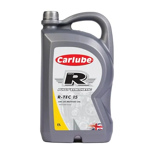 Carlube Triple R 5W-20 Vollsynthetisches Motoröl R-TEC15, 5 L, API SP