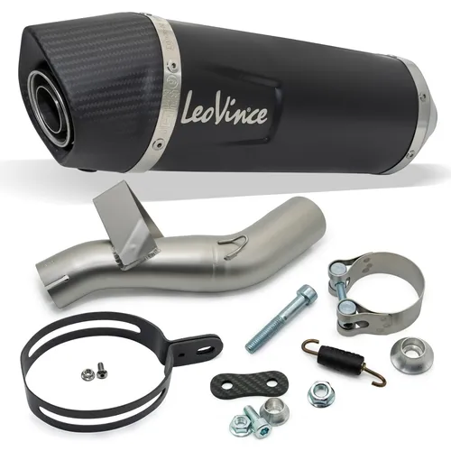 Endschalldämpfer LeoVince SLIP-ON SBK LV ONE EVO Black Edition Edelstahl Carbon