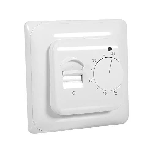 DEWIN Raumthermostat, Thermostat Raumboden Mechanischer Handthermostat Klimaanlage Temperaturschalter Raumtemperaturregler 16A 230V